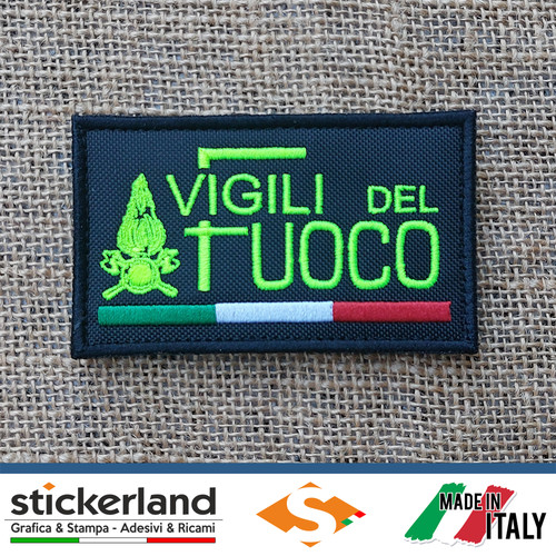 Toppa patch ricamata vigili - toppa,