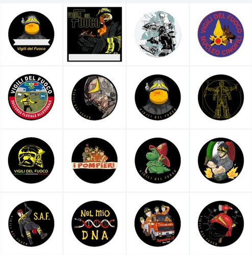 Stickers vigili del - del, fuoco