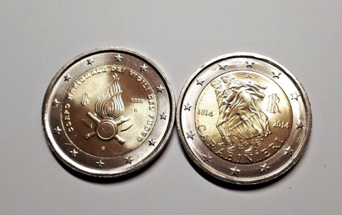 Monete euro vigili del - monete,