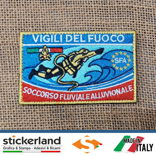 Toppa patch ricamata vigili - ricamata,