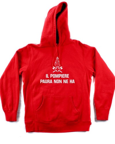 Felpa rossa pompiere paura - rossa, il