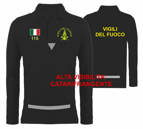Polo manica lunga vigili - manica, del